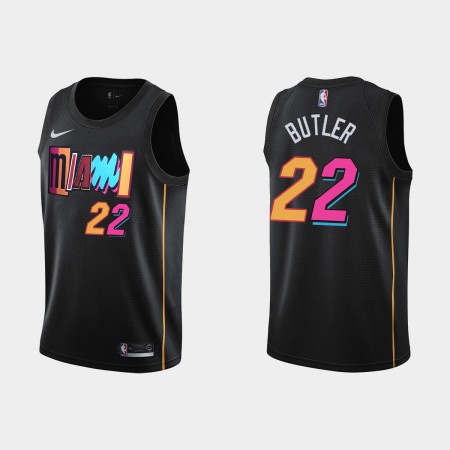 Herren NBA Miami Heat Trikot Jimmy Butler 22 Nike 2021-2022 City Edition Swingman